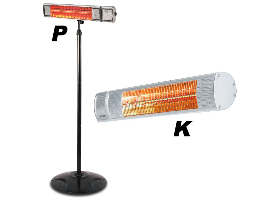 Calefactor de infrarrojos de pie