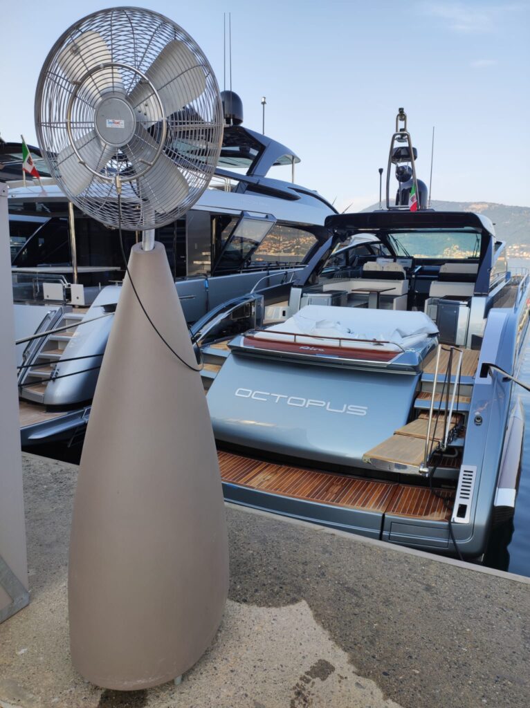 Ventilatore autonomo Rollypack installato per evento nautico