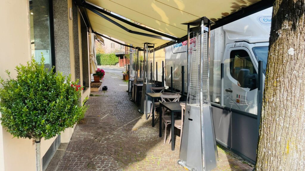 Noleggio funghi riscaldanti