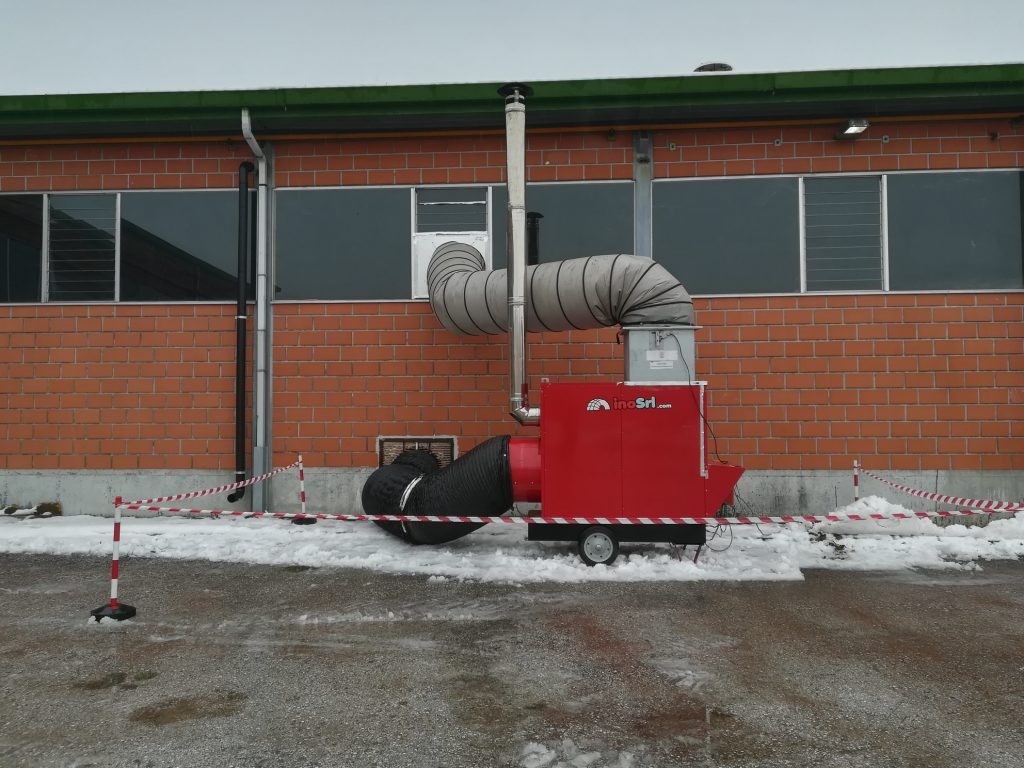Generatore di calore serie Maxi installato