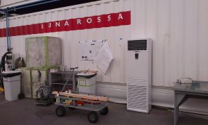 column air conditioner hire Luna Rossa Yacht's 'Headquarters